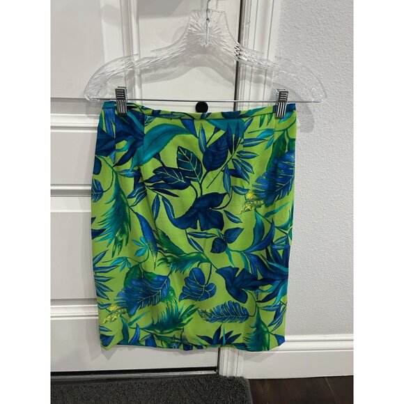 Jessica Howard Womens Tropical Leaf Print Sleeveless Dress Size 10 Polyester Spa - Picture 7 of 12